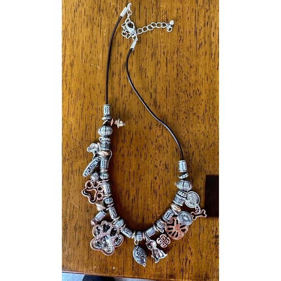 Paw Print Necklace Earrings Set Pendant 17 inch Handmade New Dog Bone An… - Picture 12 of 12